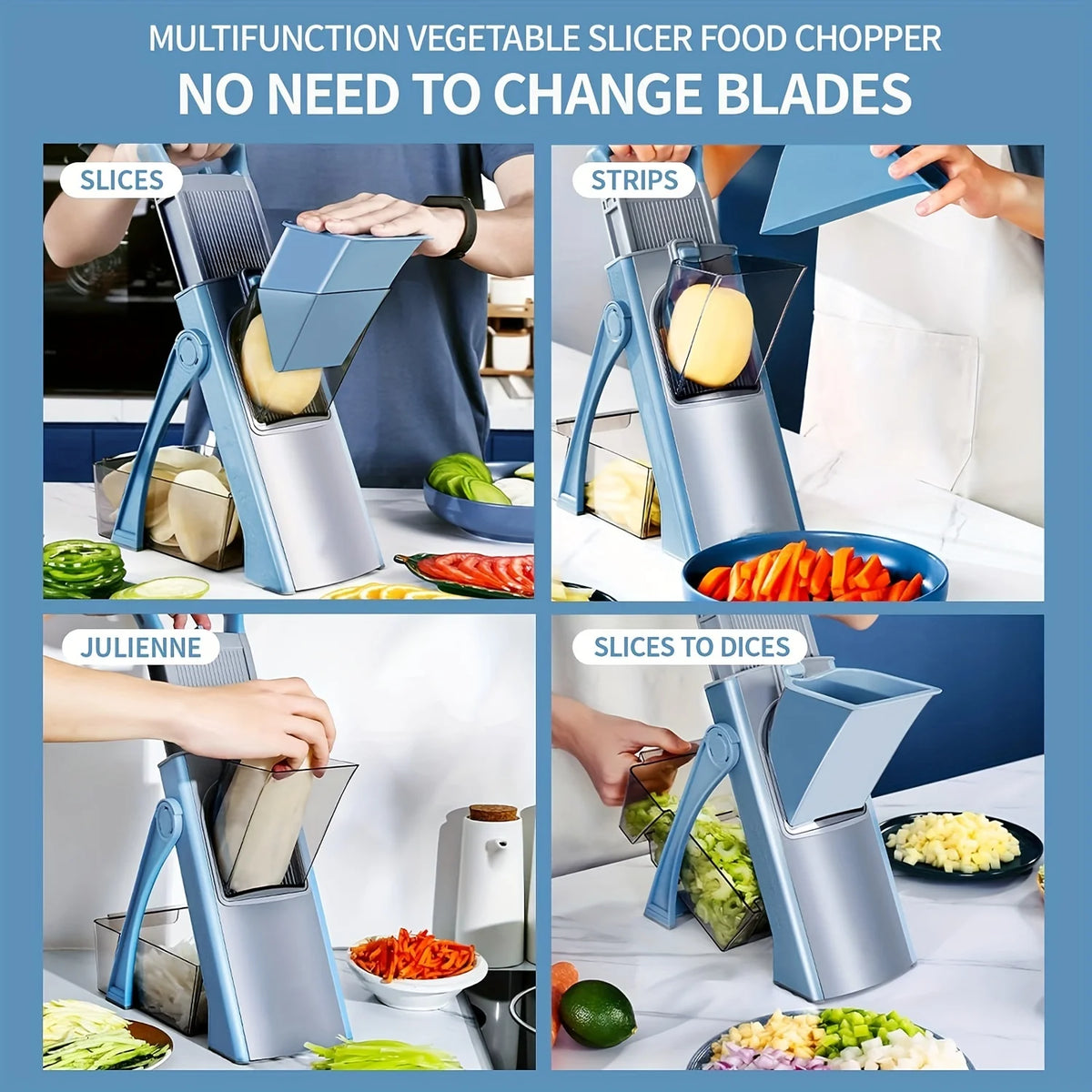 Adjustable slicer thickness controls from 0.1 to 8 mm