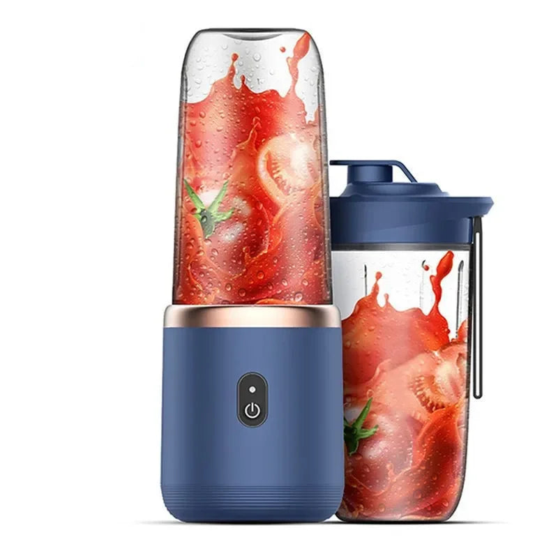 Blue USB personal blender with one blending cup