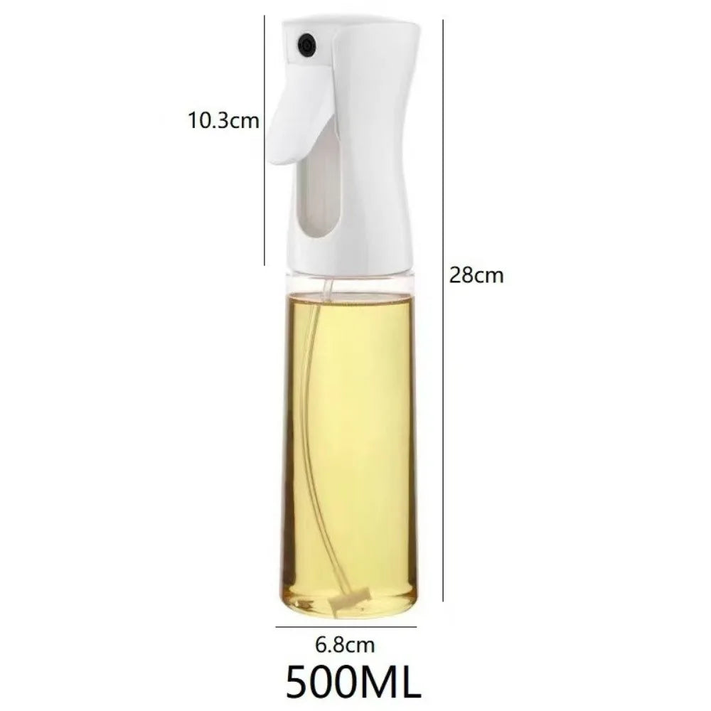White 500 ml refillable oil spray bottle