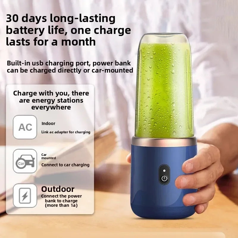 Compact six-blade personal blender for smoothies