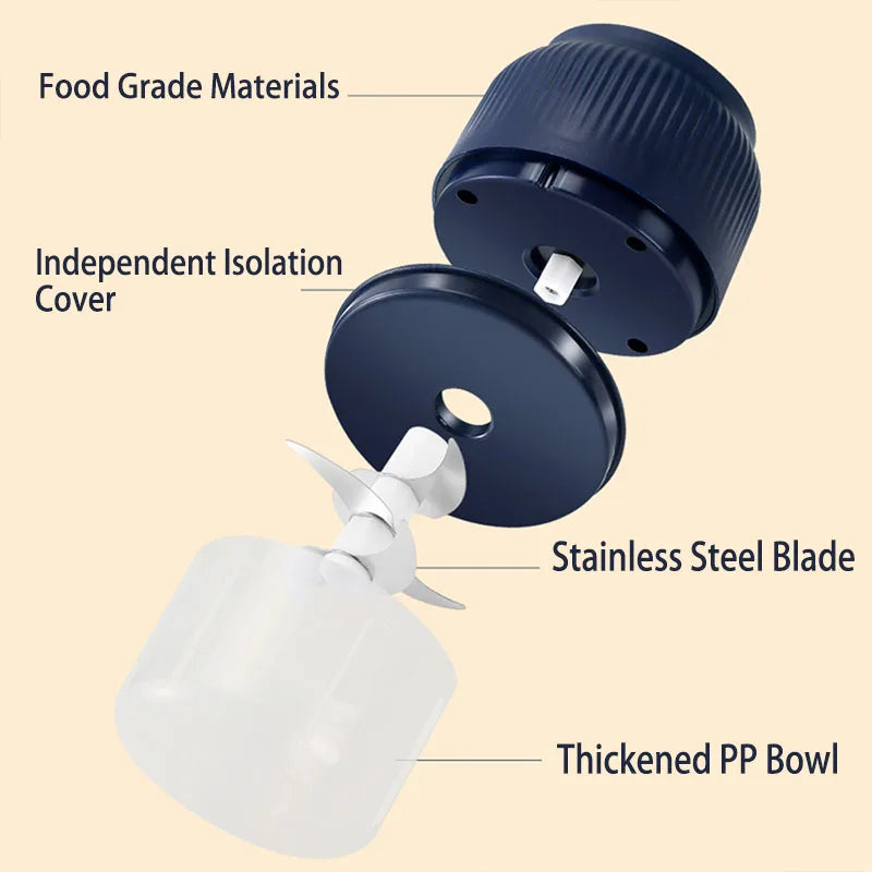 Mini food chopper sized for small-batch preparation