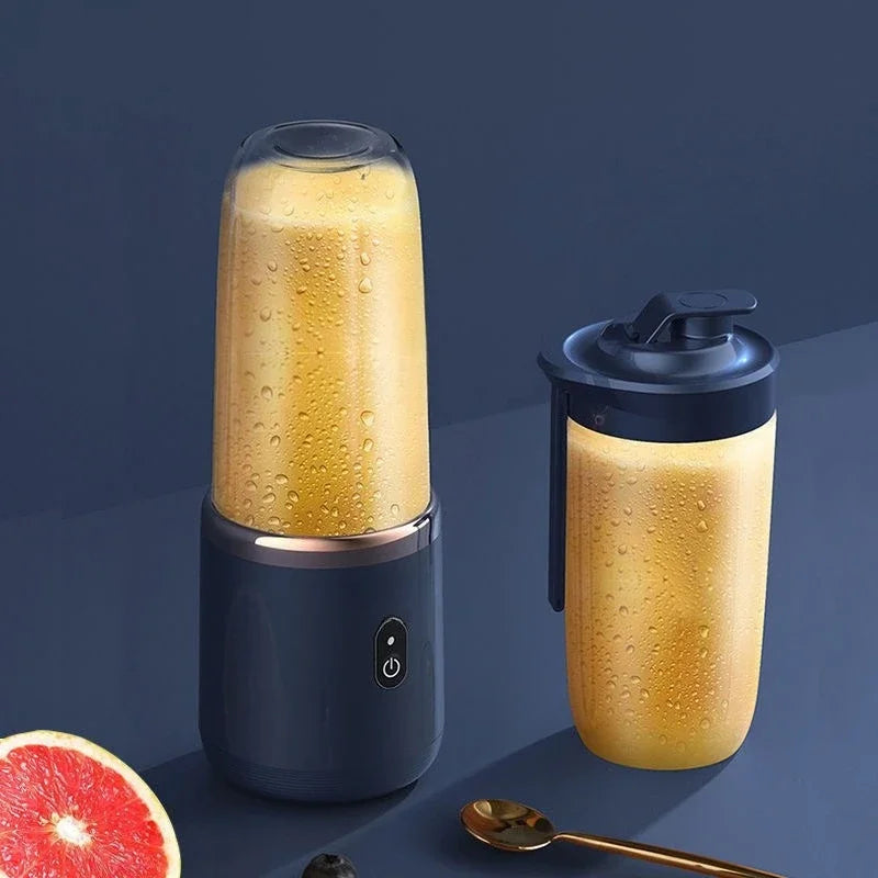 Portable blender cup, lid and motor components