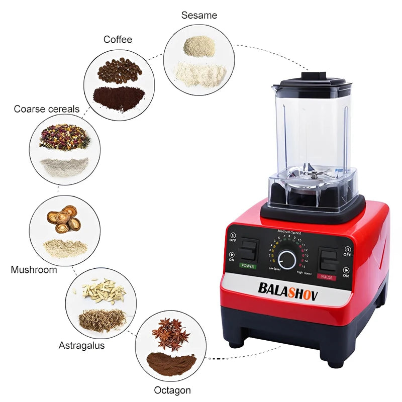 Countertop blender control dial and power switches
