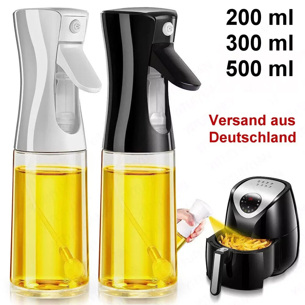 Refillable oil spray bottle for controlled cooking coverage
